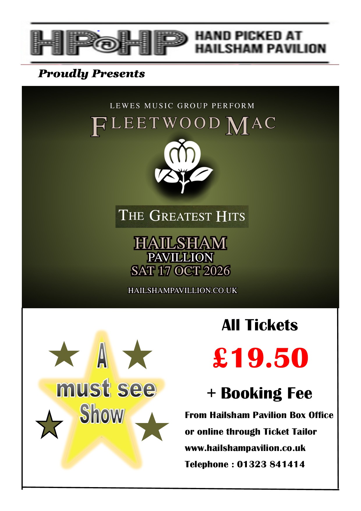 Lewes Music Group Presents – Fleetwood Mac’s Greatest Hits